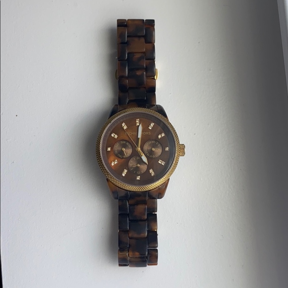 Michael Kors tortoise watch